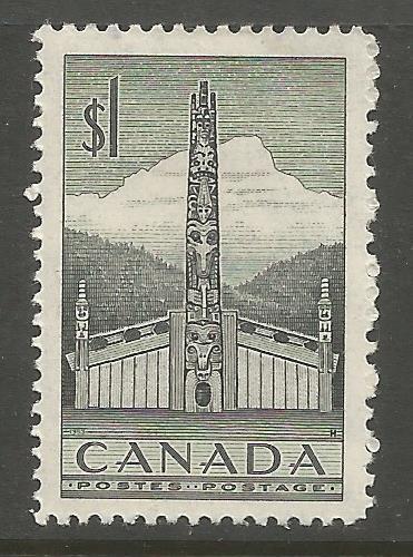 CANADA  321  MINT HINGED,PACIFIC COAST INDIAN HOUSE AND TOTEM P