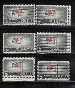 SC1239 \Red Cross\ lot of 6