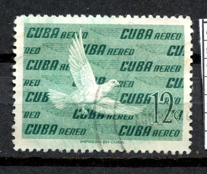 CUBA yr.1960 AIR MAIL PIGEON U  #C205