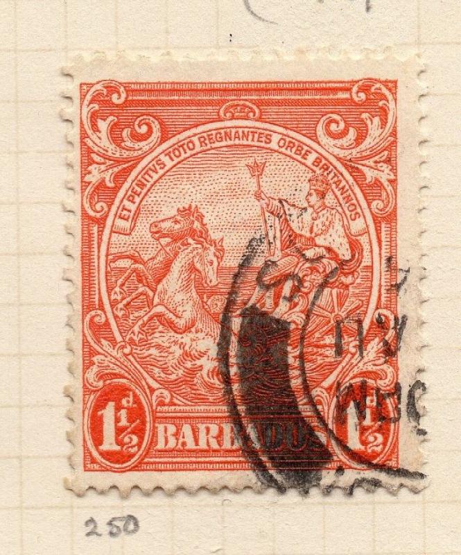 Barbados 1938-47 Early Issue Fine Used 1.5d. 265796