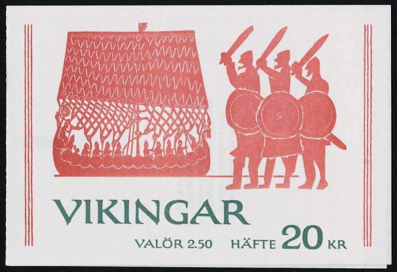 Sweden 1808a Booklet Plate 2 MNH Viking Heritage, Ships, Horses, Artifacts