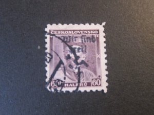 Czechoslovakia 191 MAHR.OSTRAU WIR SIND FREI OVERPRINT FU