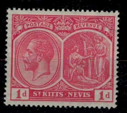 St. Kitts-Nevis 1921 SG38 1d KGV Definitive - MNH