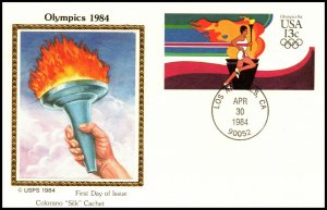 Scott UX102 13 Cents 1984 Olympics Colorano FDC Unaddressed
