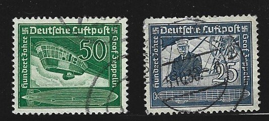 Germany Sc.# C59-60 Ferdinand von Zeppelin Used