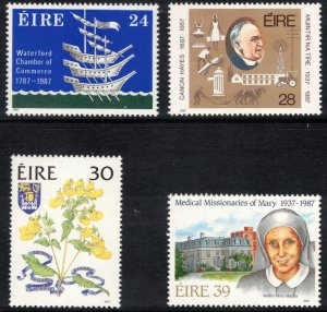 IRELAND 1987 Anniversaries & Events; Scott 685-88, SG 663-66; MNH