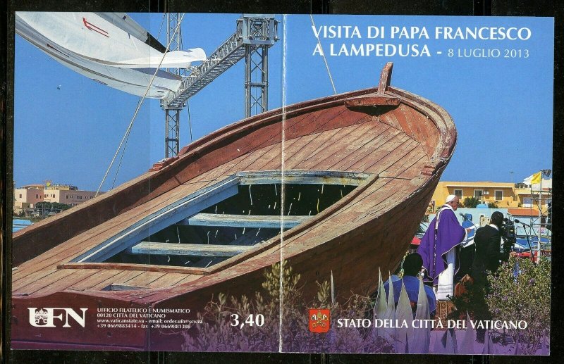 VATICAN CITY POPE FRANCIS VISITS THE USA BOOKLET COMPLETE MINT NEVER HINGED