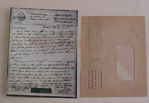 US  V MAIL  FRANCE APO 17 OCCUPATION 1945 MAY 14 only 5 MONTHS WITH ENVELOPE