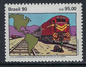 Brazil 2280 MNH 1990 Train (ak3912)