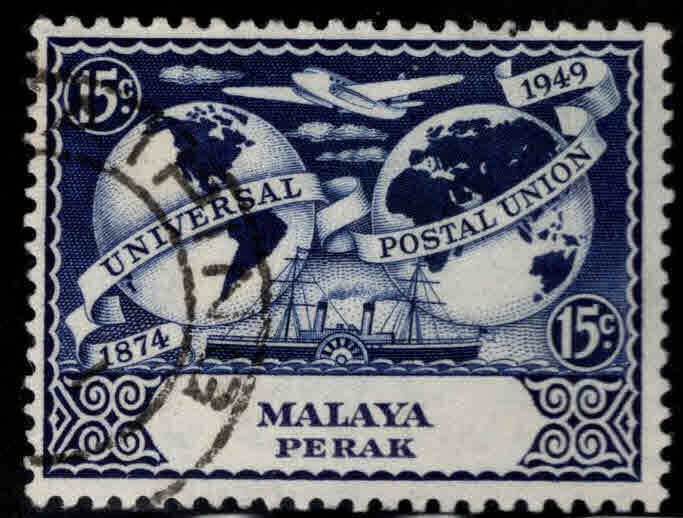 MALAYA Perak Scott 102 Used UPU stamp