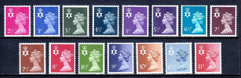 Great Britain (Northern Ireland) - Scott #NIMH1//NIMH15 - MNH - SCV $9.20