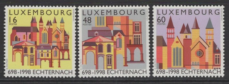 LUXEMBOURG SG1480/2 1998 ECHTERNACH ABBEY MNH 