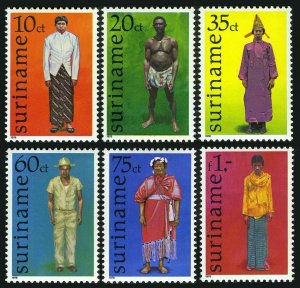 Surinam 489-494,MNH.Michel 812-817. Suriname Costume,1978.