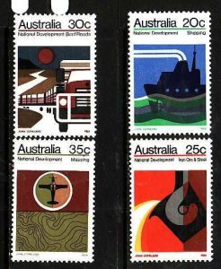 Australia-Sc#550-3- id10-unused NH set-Shipping Industry-1973-