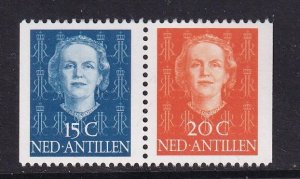 Netherlands Antilles #219a MNH 1979 Juliana 15c +20c from Booklet