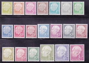 Germany 702-721 VF-NH set cv $275 ! see pic!