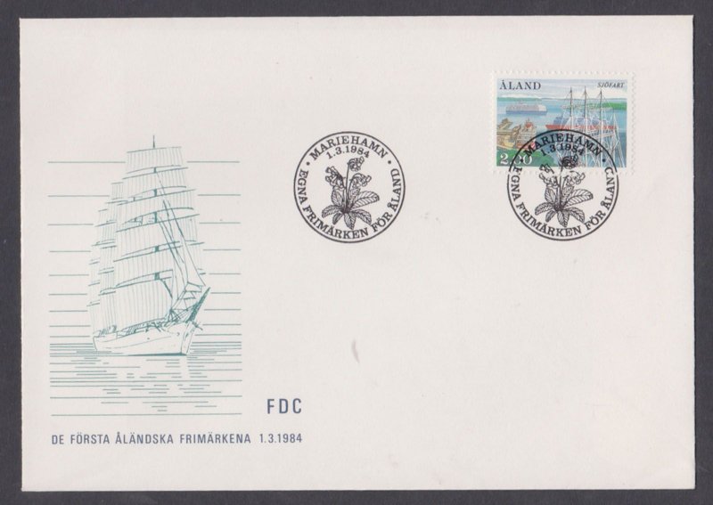 ALAND - 1984 50 YEARS OF THE ALAND SHIPPING ASSOCIATION - FDC