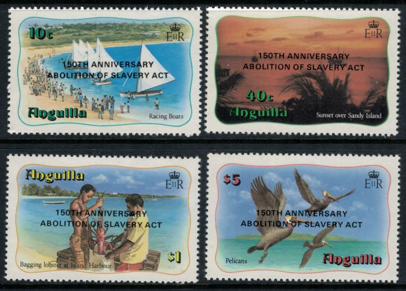 Anguilla #546A-D* NH  CV $10.35