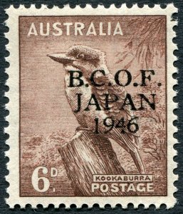 Australia BCOF 1947 6d purple-brown SGJ4 unused