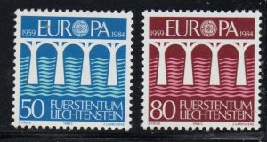 Liechtenstein Sc 779-780 1984 Europa set stamp mint NH