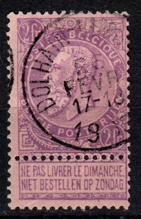 Belgium #74 F-VF Used CV $70.00 (X4861)