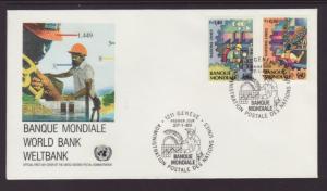 UN Geneva 173-174 World Bank United Nations Postal U/A FDC