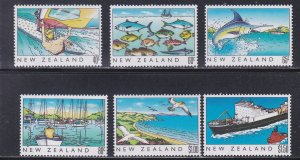 New Zealand # 964-969, New Zealand's Heritage, The Sea, Mint NH, 1/2 Cat