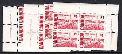 Canada 465Bi MS Plate #1 MNH - 1967-73 Centennial Definit...