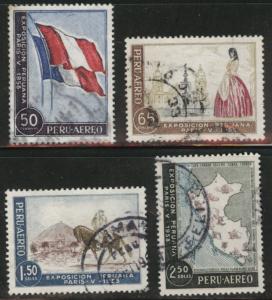 Peru  Scott C144-147 Used stamp set