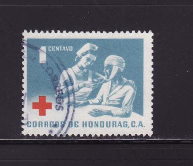 Honduras RA8 Set U Red Cross, Nurse and Patient (D)