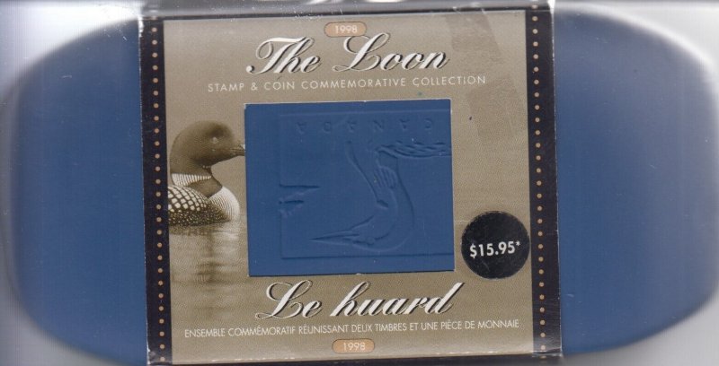 Canada Coin & Stamp Set  The Loon 1 Dollars Coin   T 83