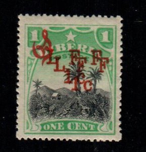 Liberia #M6 VAR  MNH  Double Surcharge