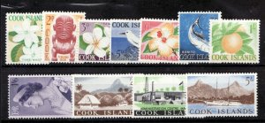 1963 Cook Islands Sc #148-58 - Full postage stamp set of Pictorials  MH