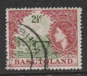 Basutoland - Scott 88 - Basuto Household Issue -1964- Used - Single 2.1/2c Stamp