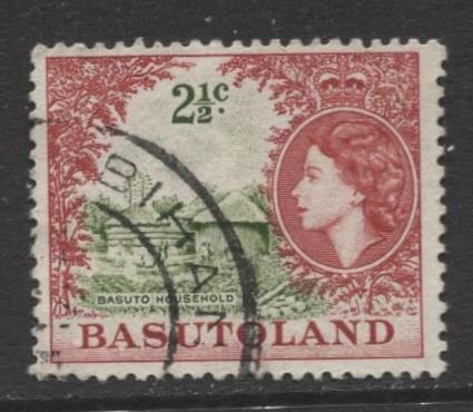 Basutoland - Scott 88 - Basuto Household Issue -1964- Used - Single 2.1/2c Stamp