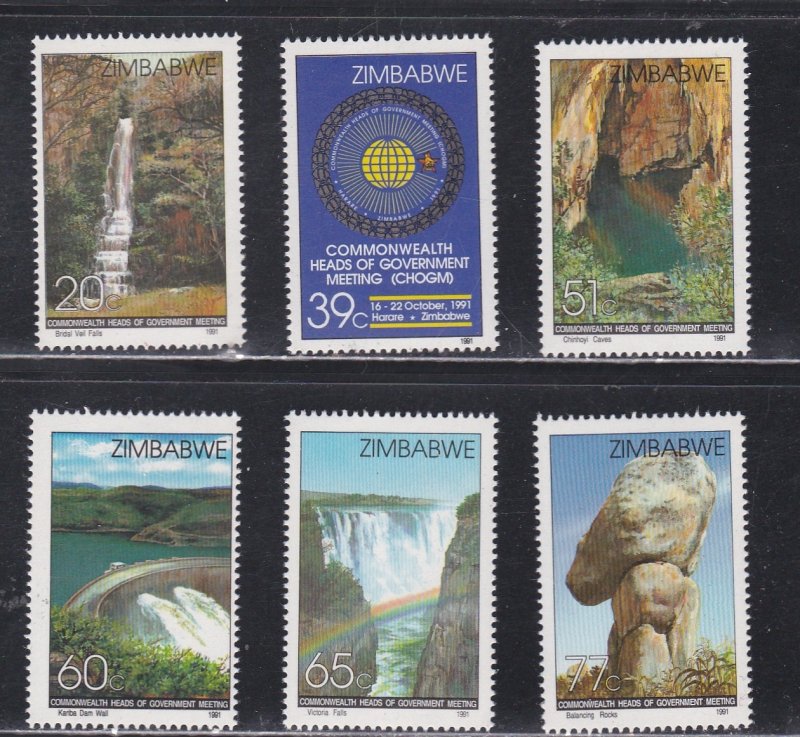 Zimbabwe # 648-653, Pictorial - Scenic Views, Mint NH, 1/2 Cat.