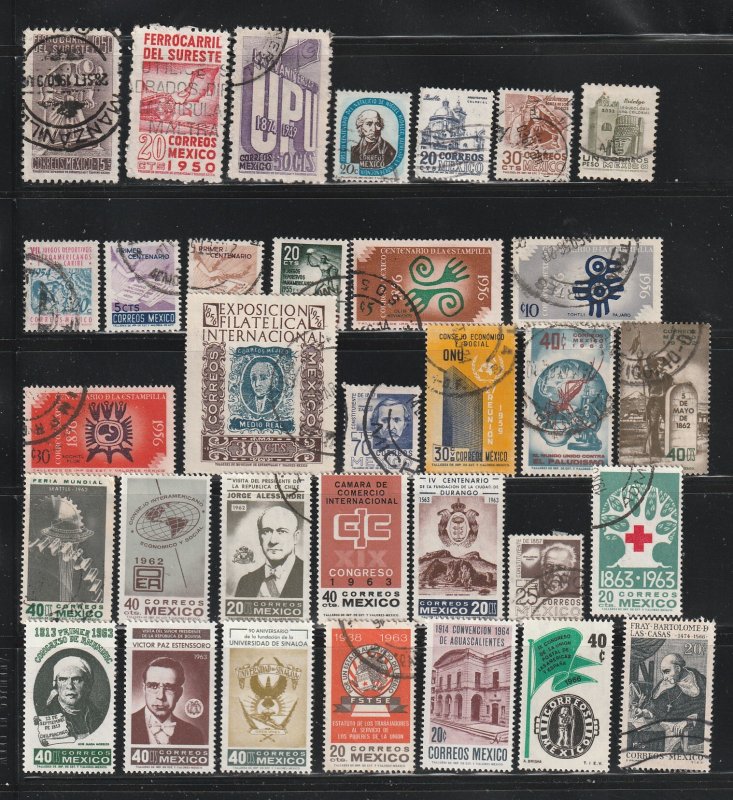 Mexico Lot C No Damaged Stamps. All the stamps are in the Scan.