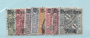 GERMANY, WURTTEMBERG, SCOTT # O76-083, USED