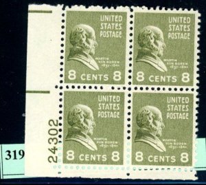 PKStamps - USA - 813 - MNH - Plate Block #28-319
