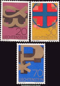 Liechtenstein Scott 426-428 Mint never hinged.