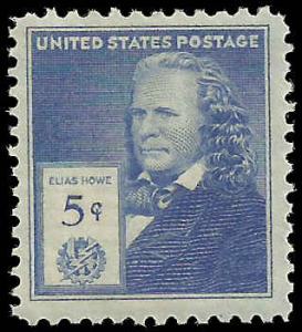 # 892 MINT NEVER HINGED ELIAS HOWE INVENTOR