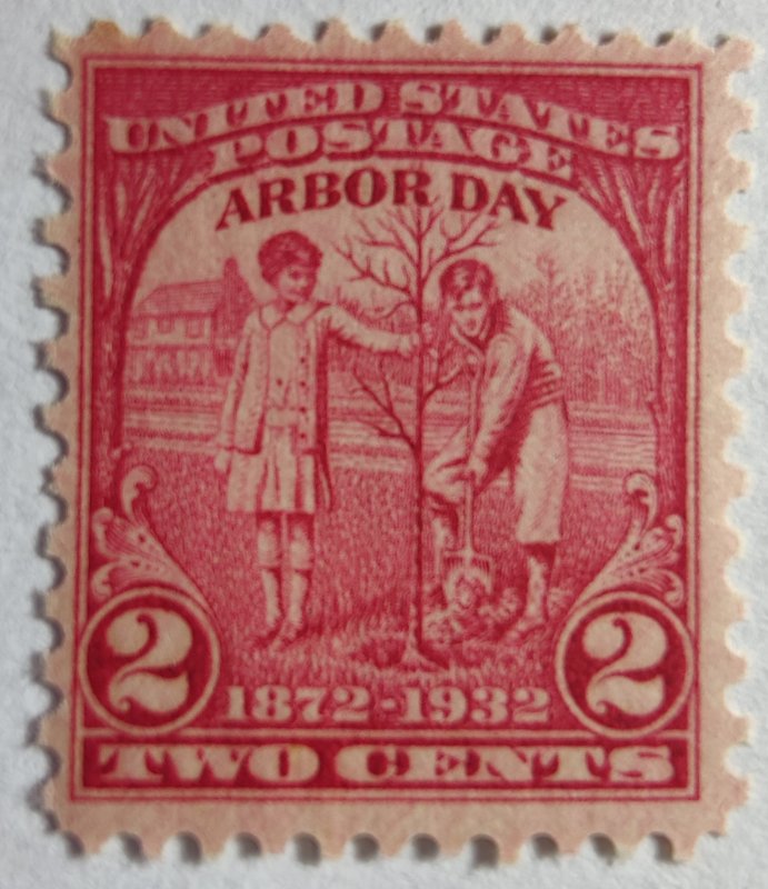 SCOTT #717 ARBOR DAY SINGLE MINT NEVER HINGED GREAT LOOKING!!