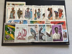 Rwanda Rwandaise  culture mixed  stamps 65155 