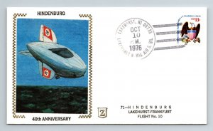 1976 Hindenburg 40th Anniv - 71-Lakehurst to Frankfurt - Flight # 10 - F7940