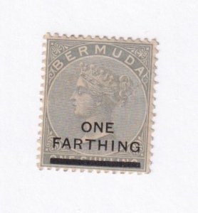 BERMUDA # 26 MLH Q/VICTORIA 1 Farthing on 1sh