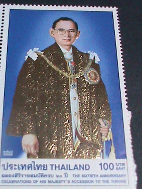 THAILAND -2006 SC#2234 GOLD REPLICA-KING BHUMIBOL ADULYADEJ  S/S SHEET VF