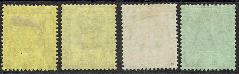 LEEWARD ISLANDS 1912 KGV 3D TO 1/- WMK MULTI CROWN CA 