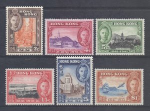 Hong Kong Scott 168/173 - SG163/168, 1941 Centenary Set MH*