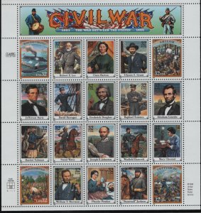 US  2975 MNH CIVIL WAR, SHEETS 1995