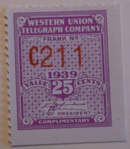 US Telegraph 16T96 MNH
